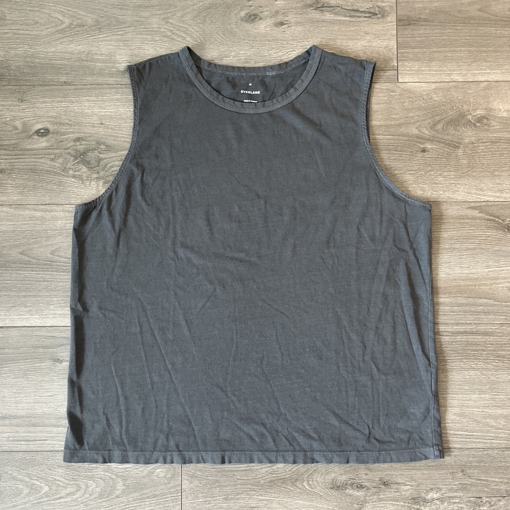 Everlane Tank Top Shirt Mens XL Gray Sleeveless